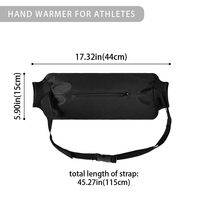 Sac de ceinture chauffe-mains portable et réglable pour le sport, pochette chauffante pour le football, le baseball, le tennis et les activités sportives de plein air