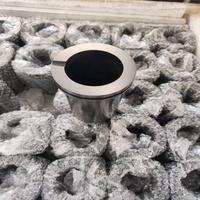Creuset en graphite à double anneau pour la fusion de l'or et de bijoux en or, 0.5kg 1kg 2kg 3kg 4kg 5kg