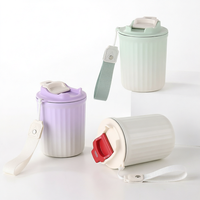 Mug à café isotherme sous vide en acier inoxydable 304 de 350 ml, sans BPA, anti-fuite, réutilisable, avec couvercle, personnalisable avec logo, pour entreprises (vente en gros)