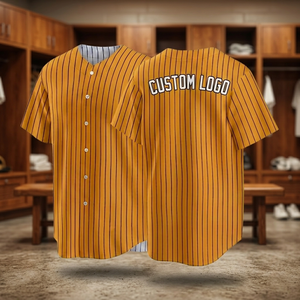 Maillot de sport 2026 entièrement personnalisable à col en V et manches courtes en maille, imprimé 3D en relief, 100 % polyester, séchage rapide, pour baseball et softball - Product Image 1