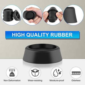 Piedini in Gomma 4 Pezzi, Tappetini <span class=keywords><strong>Antivibrazione</strong></span> e Antirumore per <span class=keywords><strong>Lavatrice</strong></span>, Antiurto e Antiscivolo - Product Image 2