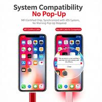 Câble USB C vers Lightning certifié MFi, tressé en nylon, charge rapide PD, type C vers Lightning, pour iPhone iPad Dairle