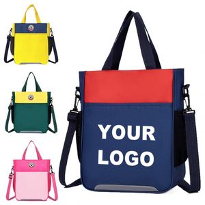 Custom logo Elementary School <b>Student</b> Backpack Shoulder <b>Bag</b> Waterproof Children's Tutoring Promotional Kids Handbags - Product Image 1
