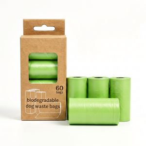 2026 Pet Accessories Pet Supplies Eco-Friendly Custom Logo Dog Waste Poop <b>Bags</b> Holder Biodegradable Pet Dog Poop <b>Bags</b> - Product Image 1