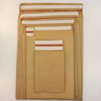 Sacs en papier kraft brun Goefun A2, lot de 100, 4,375 x 5,75 pouces, imprimables, auto-adhésifs, pour cartes de vœux, mariages et baby showers