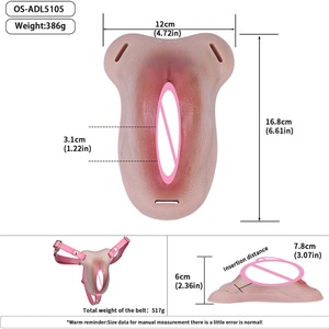 FAAK Culotte vaginale en silicone ultra-douce, sensation seconde peau, pour dissimuler le pénis, pour hommes adultes - Product Image 2