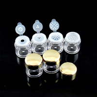 Botol Kosmetik Kosong 3/5/10g untuk Bedak Tabur, Wadah Serbuk dengan Tutup Ulir, Botol Isi Ulang, Kotak Kosmetik