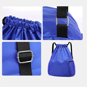 Waterproof Small Capacity Dry-Wet Separation Sports <b>Backpack</b> Nylon Lining String Carry <b>Foldable</b> Drawstring Travel <b>Backpack</b> - Product Image 4
