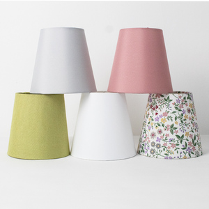 Cubiertas de lámpara colgante E27/E26 europeas modernas hechas a mano, marcos de pantalla de lino de tela, alambre interior, iluminación <span class=keywords><strong>Abat</strong></span> Jour - Product Image 1