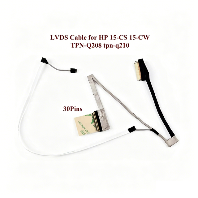 New G7B FHD LCD LVDS EDP CAMERA CABLE for HP Pavilion 15-CS 15-CW TPN-Q208 Q210 DD0G7BLC021 DD0G7BLC000 30P LED Video Connector