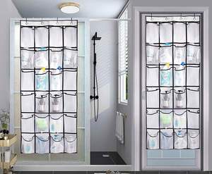 Household Non-woven Fabric Door Hanging <b>Shoe</b> Organizer for Closet with 24 Pockets - Product Image 6