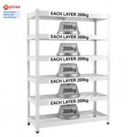 Étagère métallique empilable sans boulons, sur mesure, toutes couleurs, dimensions 24"D x 48"W x 72"H, pour accès facile aux marchandises
