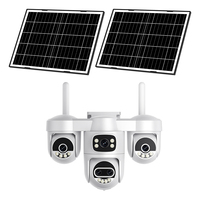 Caméra de surveillance PTZ solaire extérieure 4G avec carte SIM O-kam, suivi de mouvement humain, installation facile, support domestique gratuit