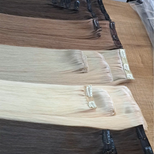 Pleine extrémités cheveux toutes les couleurs nouveau personnalisé étiré longueur 100g qualité Perm teint Vietnam Clip In - Product Image 2