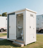 Cabine de toilettes préfabriquée sur mesure, de luxe, mobile, publique, portable, automatique et autonettoyante pour sites touristiques et parcs sportifs