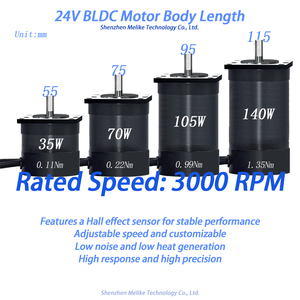 Motor BLDC de 23 V, 3000 RPM, 35 W a 140 W, sin Escobillas, con Kit de Controlador para Equipos Médicos y Maquinaria Textil - Product Image 1