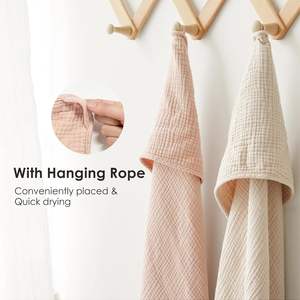 Vente en gros <span class=keywords><strong>de</strong></span> <span class=keywords><strong>cape</strong></span> en gaze <span class=keywords><strong>de</strong></span> coton pour nouveau-né pour garçons et filles serviette <span class=keywords><strong>de</strong></span> <span class=keywords><strong>bain</strong></span> couverture d'emmaillotage avec capuche, serviette <span class=keywords><strong>de</strong></span> <span class=keywords><strong>bain</strong></span> pour bébé - Product Image 3