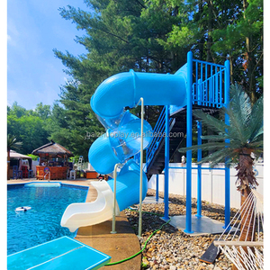 Ngoài trời trẻ em sân chơi thiết bị nhựa hình ống trượt trượt đường sắt trượt nước chơi cho khu dân cư công viên trang trí cho bán - Product Image 1