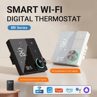 Termostato Intelligente WiFi con Controllo Remoto tramite App Tuya Smart Life, con Manopola per Riscaldamento ad Acqua, Caldaia a Gas, Riscaldamento Elettrico a Pavimento