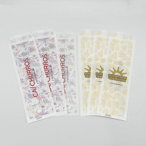 Bolsas de Papel Antigrasa Planas a Precio de Fábrica para Churros, Palitos de Pretzel, Galletas, Empaque de Papel Glassine - Product Image 1