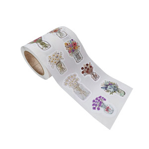Produits en papier en forme de fleur en gros rouleau d'autocollant adhésif décoratif personnalisé pour les enfants - Product Image 1