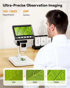 Microscope numérique biologique portable avec écran LCD de 9 pouces, grossissement 1000x, pour la réparation de téléphones mobiles - Product Image 4