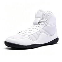 Chaussures de boxe personnalisées neuves pour hommes, antidérapantes, durables, à tige haute, idéales pour la gym et l'entraînement.
