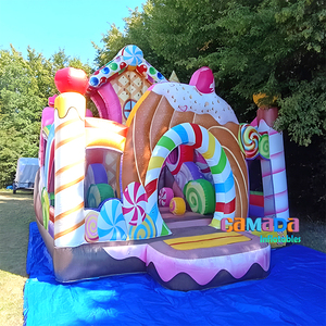 Château gonflable commercial pour enfants, aire de jeux gonflable océan sirène, combo rebondissant, château de saut Meerjungfrau, toboggan - Product Image 4