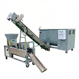 Machine semi-automatique horizontale pour l'emballage <span class=keywords><strong>de</strong></span> blocs <span class=keywords><strong>de</strong></span> culture <span class=keywords><strong>de</strong></span> pleurotes, mélangeur et ensacheuse <span class=keywords><strong>de</strong></span> substrat - Product Image 1