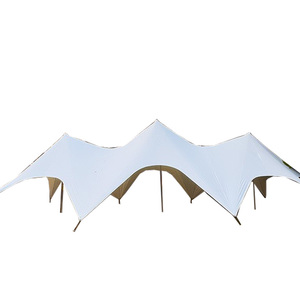 Sobre el tamaño impermeable al aire libre <span class=keywords><strong>Camping</strong></span> 20m protección solar <span class=keywords><strong>estrella</strong></span> toldo refugio paraguas sombra Glamping tienda - Product Image 6