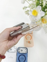 Étui de téléphone magnétique transparent de luxe à chargement sans fil pour iPhone 17 Air 16 15 14 13 12 11 Plus Pro Max, coque arrière rigide en PC