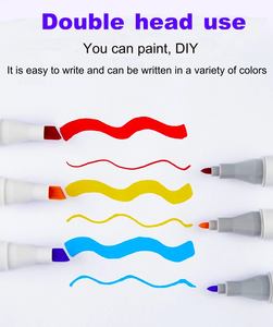 Spidol Berbasis Alkohol Superior Spidol Gambar Ujung Ganda Penanda PenTouch Total 80 Warna dengan Wadah - Product Image 6