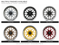 Nouvelles jantes forgées en deux parties de 18 à 26 pouces, 20 mm, argent poli, multi-rayons, concaves profondes, 5x114.3/112 pour voiture de performance JDM