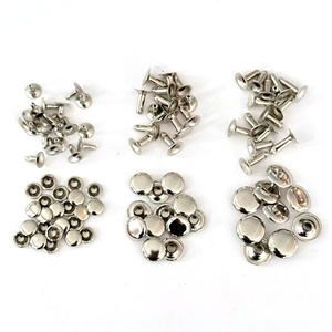 Rivets métalliques bon marché pour chaussures, sacs et vêtements, rivets à double capuchon et à capuchon unique en gros - Product Image 1