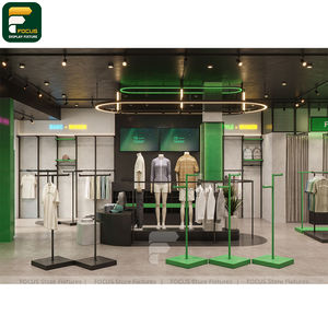 Exhibidores de Moda Contemporánea para Tiendas, Mostrador de Ropa, Vitrina de Prendas, Mueble de Vidrio para Tienda - Product Image 3