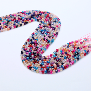 2057 Piedras Preciosas para Bisutería, Variedad de Cuentas de Howlite, Turquesa, Rodonita, Amatista, Verde, Amarillo, Rojo, Malaquita, Sodalita, Jaspe, 8mm - Product Image 1