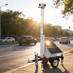 กล้องตรวจจับความเคลื่อ<span class=keywords><strong>น</strong></span>ไหวพลังงานแสงอาทิตย์แบบติดตั้งบนรถพ่วง<span class=keywords><strong>ขนาด</strong></span>เล็กสำหรับการรักษาความปลอดภัย - Product Image 2