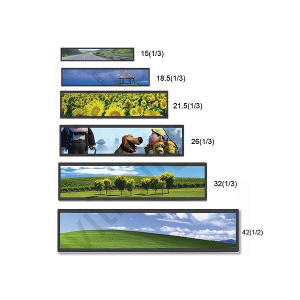 Custom Size Wholesale Stretched bar Lcd