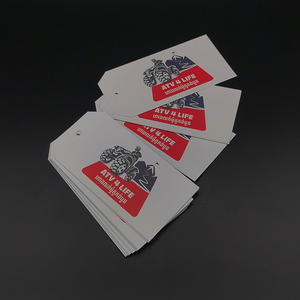 Nice Fashion Charm Customized Logo Custom Logo Cardboard Paper Socks Hang Tags With Plastic Hanger