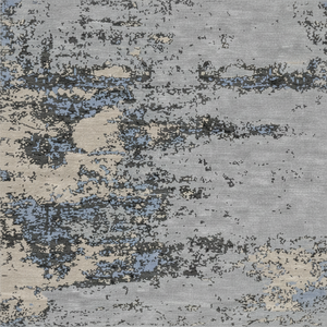 พรมขนสัตว์และผ้าไหมทำด้วยมือทันสมัยพร้อมดีไซน์แบบทิเบตนามธรรมสำหรับห้องนั่งเล่นหรือพรมโรงแรม - Product Image 1