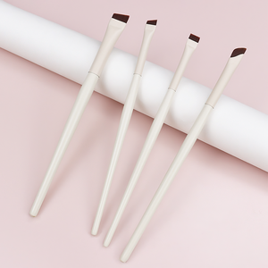 <span class=keywords><strong>Pinceau</strong></span> à sourcils et eyeliner <span class=keywords><strong>ultra</strong></span>-<span class=keywords><strong>fin</strong></span> en fibre synthétique, forme de faucille, à tête plate, lame angulaire, extra-<span class=keywords><strong>fin</strong></span>, finition laquée - Product Image 4