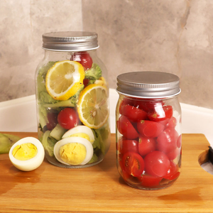 Di alta qualità 4oz 8oz 12oz 16oz 25oz 32oz barattolo di <span class=keywords><strong>vetro</strong></span> con coperchio per l'inscatolamento - Product Image 4