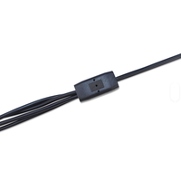 Großhandel Bestseller 30cm Schwarzes DC-Stromkabel mit 4 Steckern und 1 Buchse, 5x8x10cm Kabel für den Innenbereich