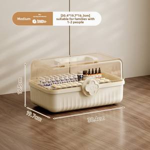 Boîte à pharmacie multicouche au design moderne Pack familial Grande capacité de stockage médical et trousse de premiers soins pour la maison pour les enfants - Product Image 6