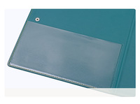 Porte-documents en cuir PU A4, fournitures de bureau, classeur à 3 anneaux, épaisseur 3 mm, personnalisable avec motifs et logos