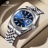 Montre Pagani Design PD-1645 1645 de luxe avec bracelet en acier inoxydable, mouvement automatique japonais Miyota 8215, pour homme.