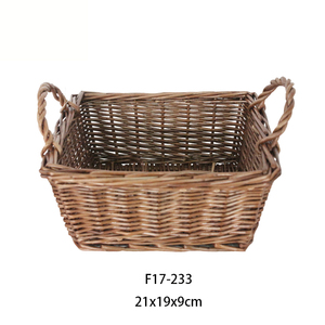 Wholesale New Chinese Style Handmade Natural Wicker Basket Willow <strong>Small</strong> Storage Basket <strong>Hamper</strong> with Handle - Product Image 2