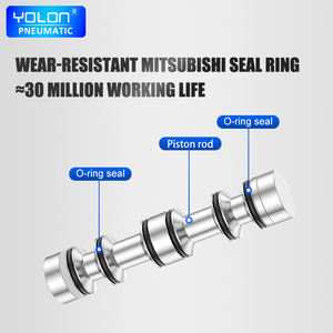 صمام هوائي كهربائي من سلسلة يولون 4V200، موزع 2/5 اتجاهات، نماذج ذات لوحة تحكم فردية 4V210-08 و4V220-08 و4V230C بجهد 24 فولت تيار مستمر - Product Image 6