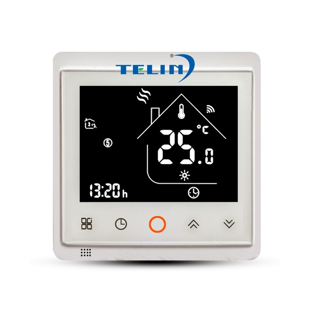 Telin AC603-VA-WIFI Glass Screen Voice Control Tuya Alexa Smart House Underfloor Heating Wifi Thermostat Smart Thermostat