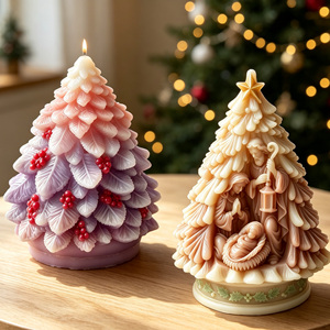 Stampi in Silicone per <span class=keywords><strong>Albero</strong></span> <span class=keywords><strong>di</strong></span> <span class=keywords><strong>Natale</strong></span> Facili da Sformare, per Candele Fai-da-Te, Pietre Aromatiche, Gesso, Resina, Decorazioni Natalizie, Regali e Artigianato - Product Image 5